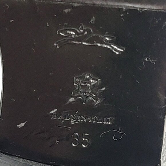 Longchamp Boots Booties Ankle 35 Black Leather - Picture 11 of 11